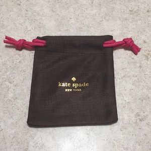 KATE SPADE SMALL LOGO DRAWSTRING JEWELRY POUCH